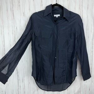 Equipment silk and cotton Button-Up Shirt XS